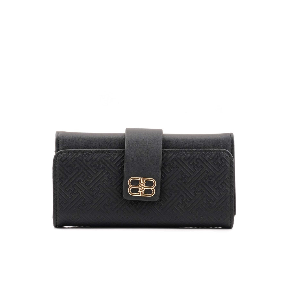 Black Casual Wallet For Women P71131