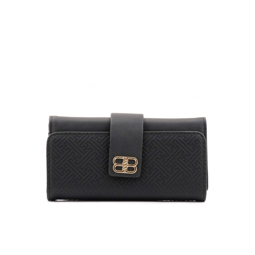 Black Casual Wallet For Women P71131