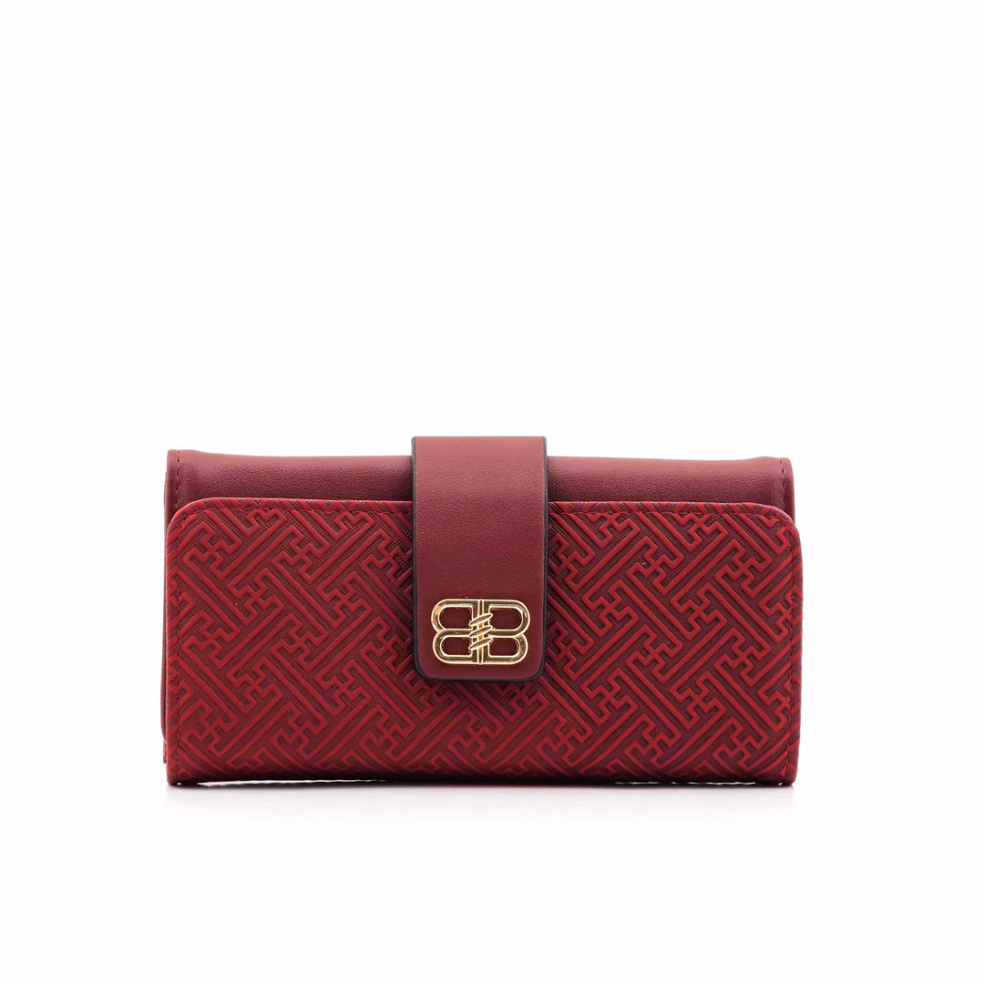 Maroon Casual Wallet For Women P71131