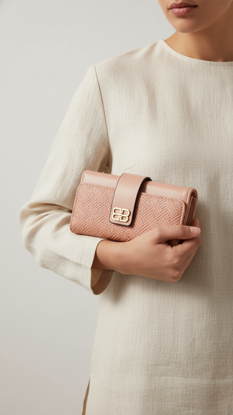 Pink Casual Wallet For Women P71131