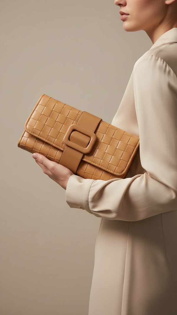 Beige Casual Wallet For Women P71132