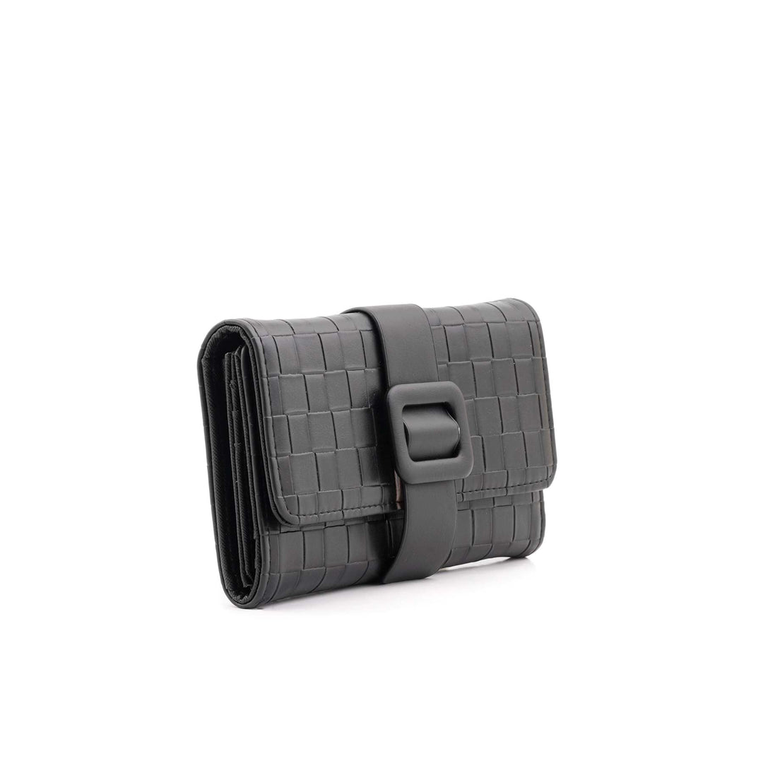 Black Casual Wallet For Women P71132