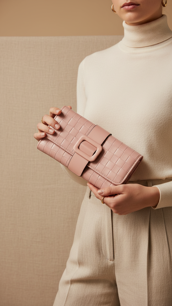 Pink Casual Wallet For Women P71132