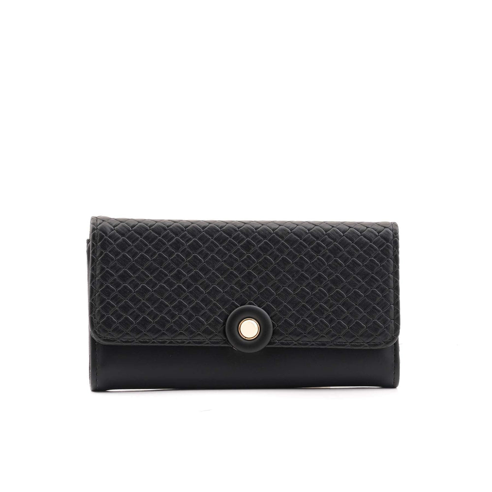 Black Casual Wallet For Women P71133