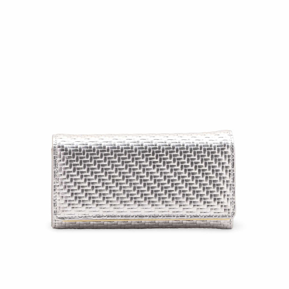 Silver Casual Wallet For Ladies P71135