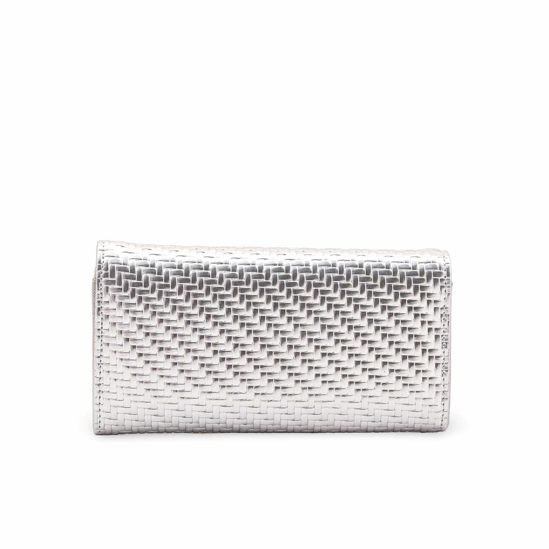 Silver Casual Wallet For Ladies P71135