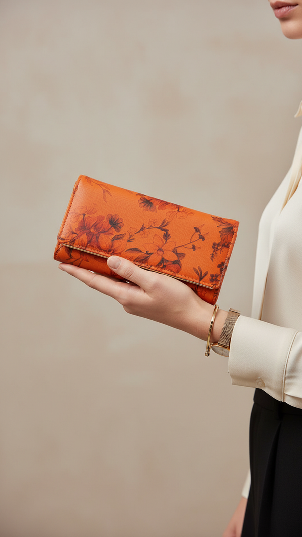 Brown Casual Wallet For Women P71139