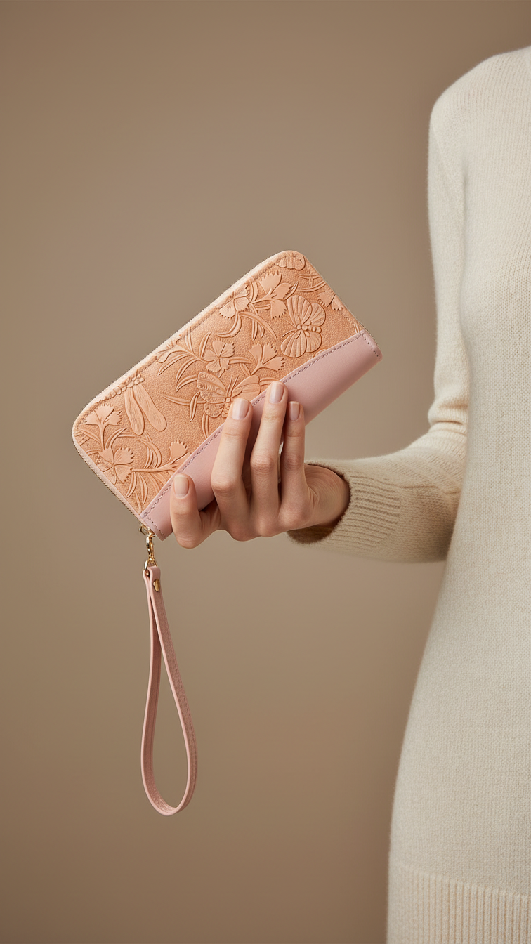 Pink Casual Wallet For Women P71143