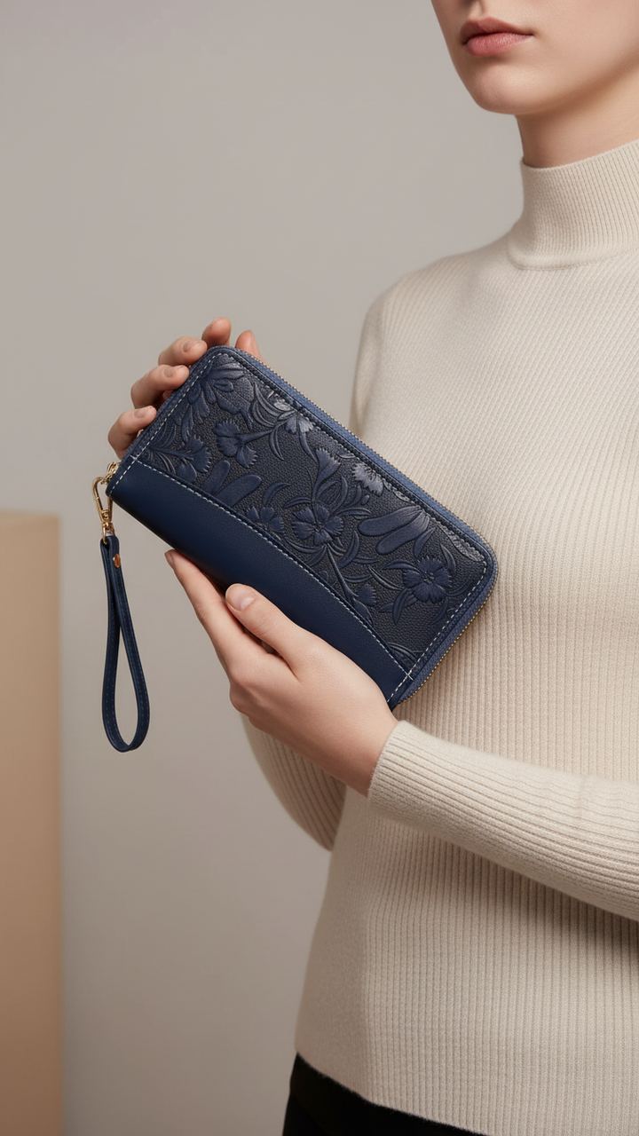 Blue Casual Wallet For Women P71143