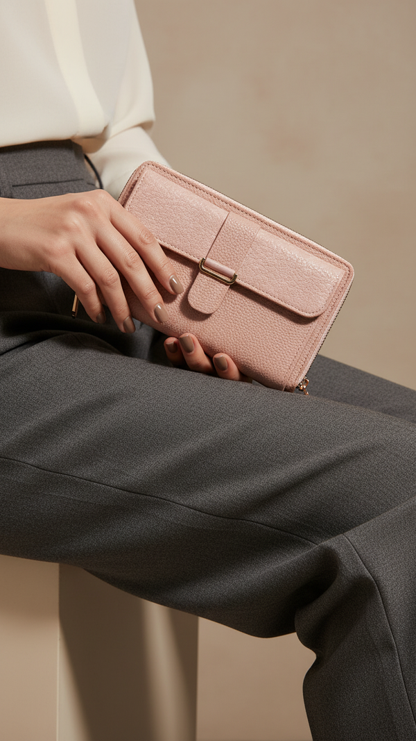 Pink Casual Wallet For Women P71145