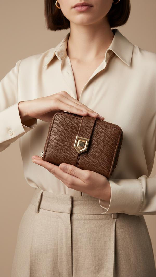 Brown Casual Wallet For Women P71154