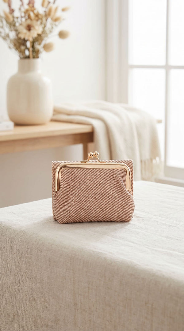 Beige Casual Wallet For Women P71156