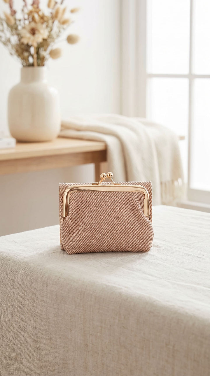 Beige Casual Wallet For Women P71156