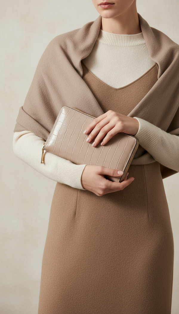 Grey Casual Wallet For Women P71160