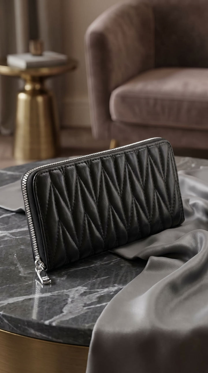 Black Casual Wallet For Women P71161