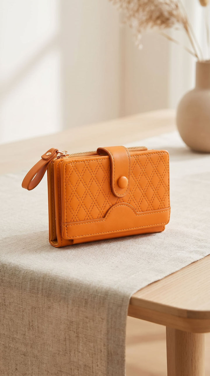 Yellow Casual Wallet For Ladies P71170