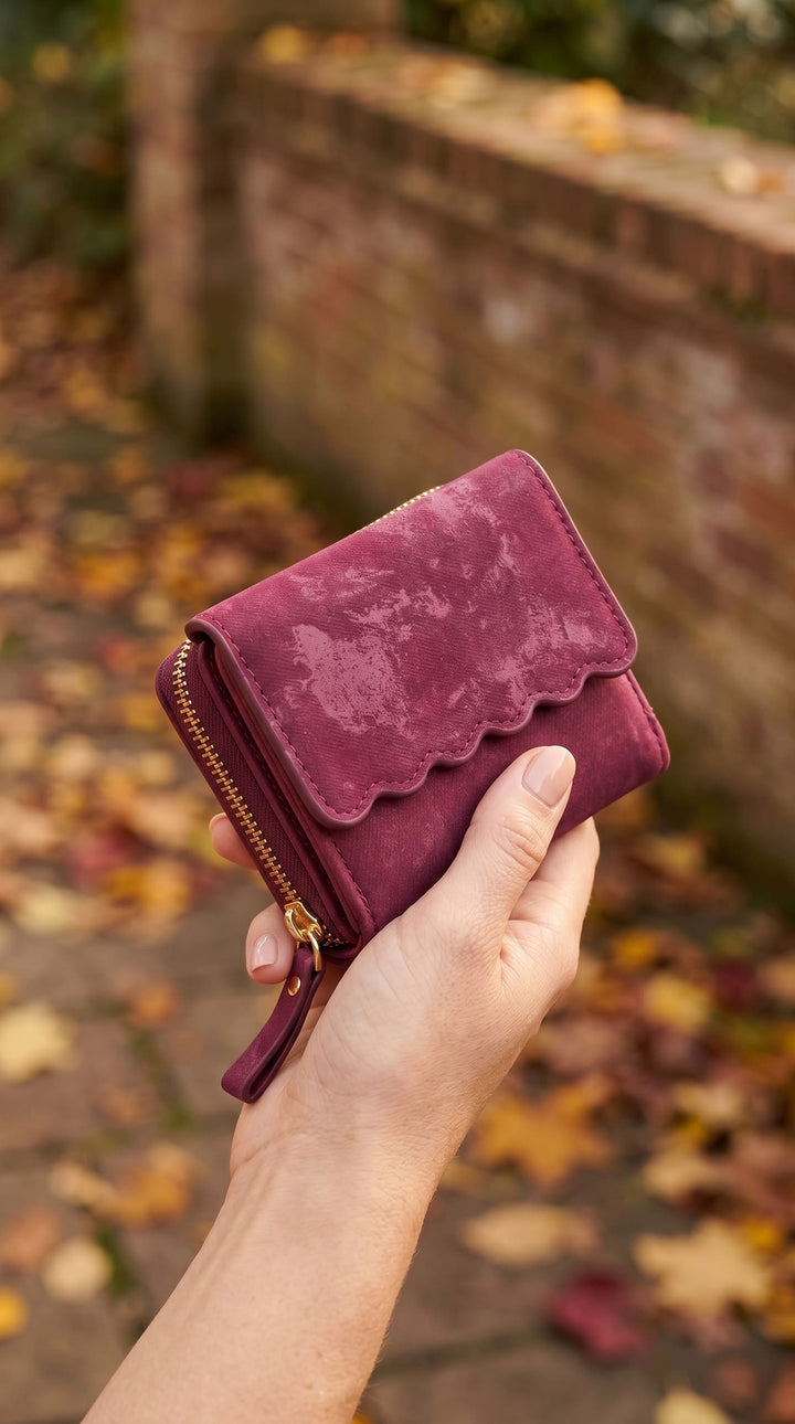 Maroon Casual Wallet For Ladies P71176