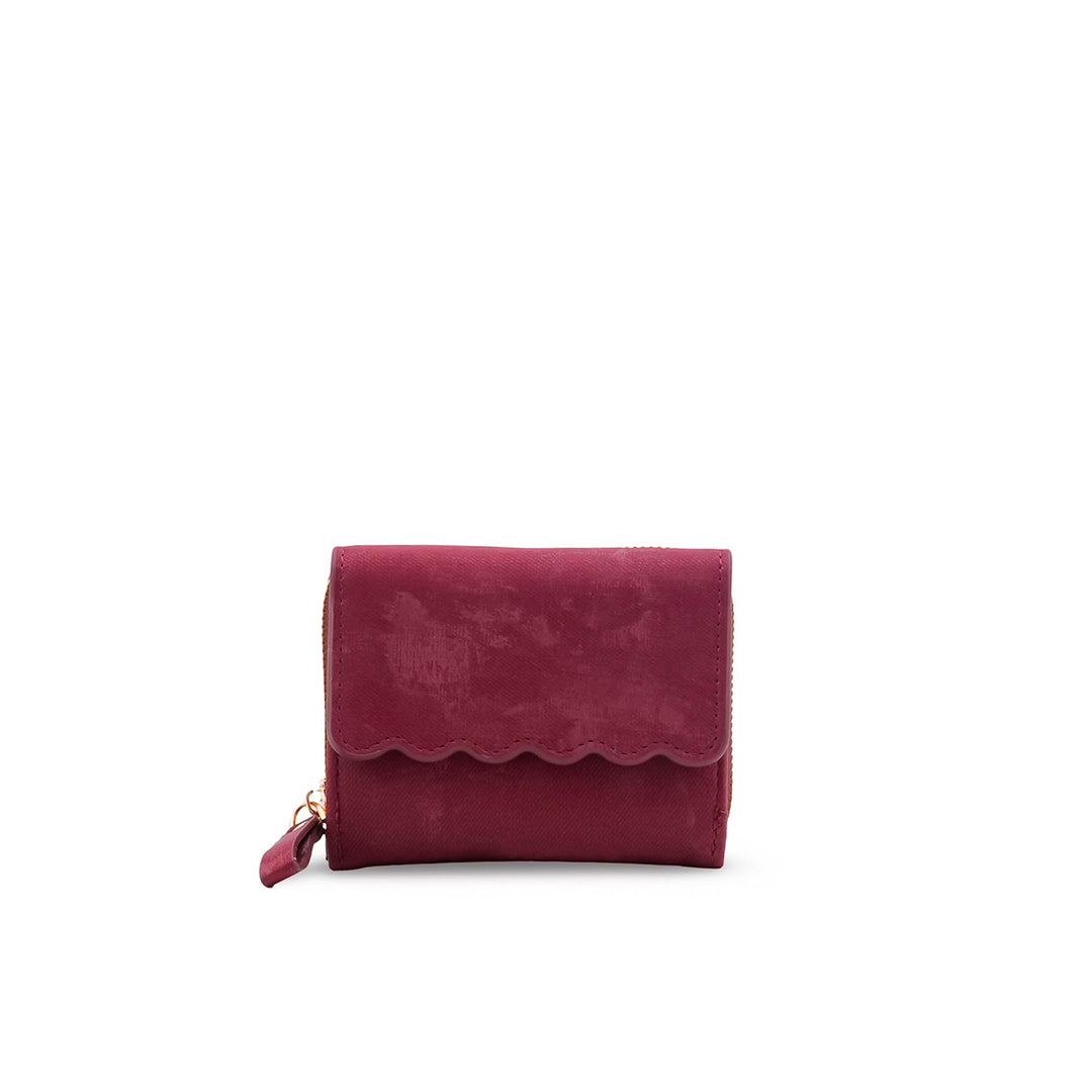 Maroon Casual Wallet For Ladies P71176