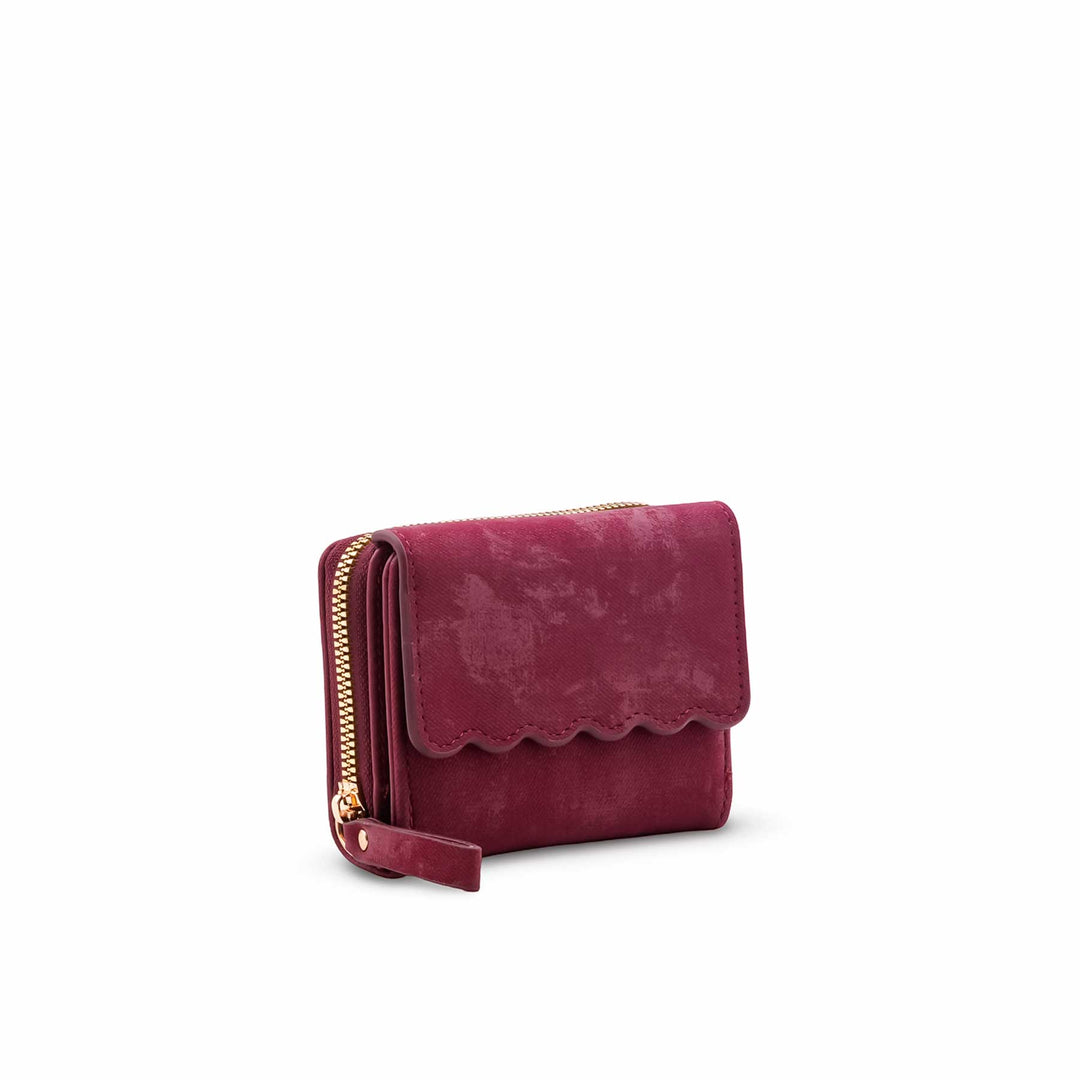 Maroon Casual Wallet For Ladies P71176