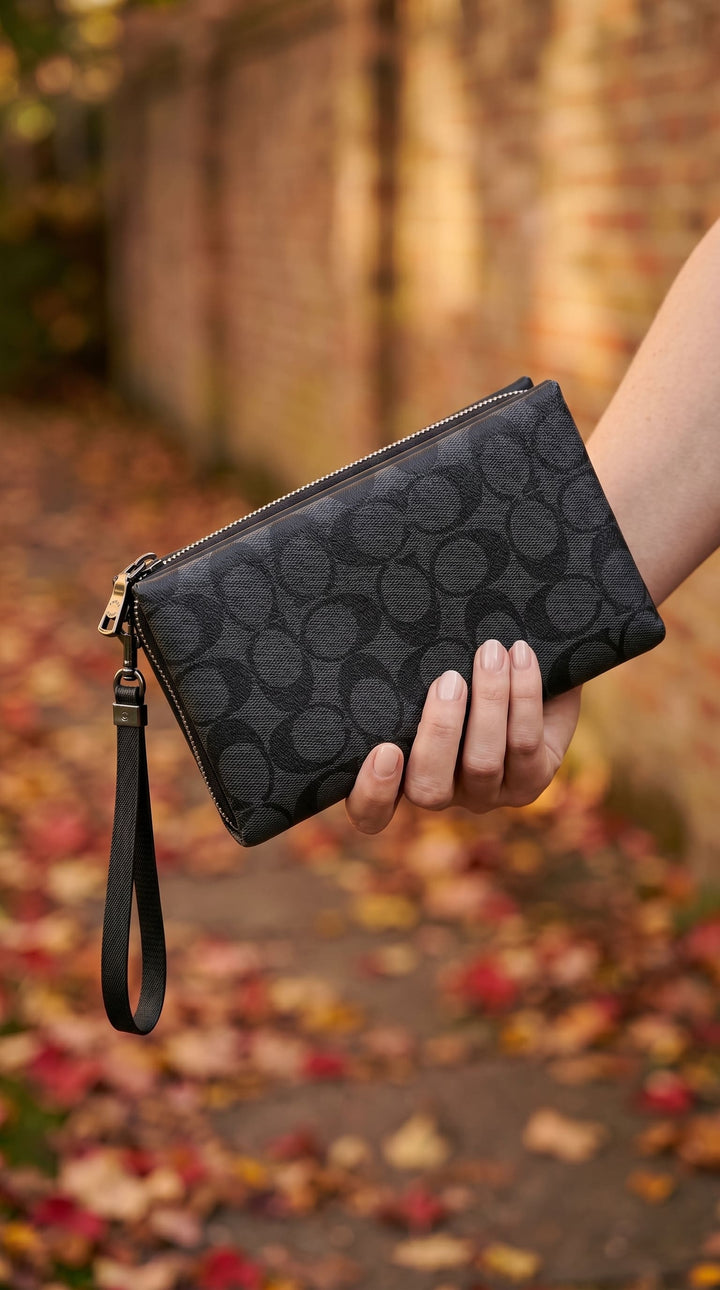 Black Casual Wallet For Ladies P71183