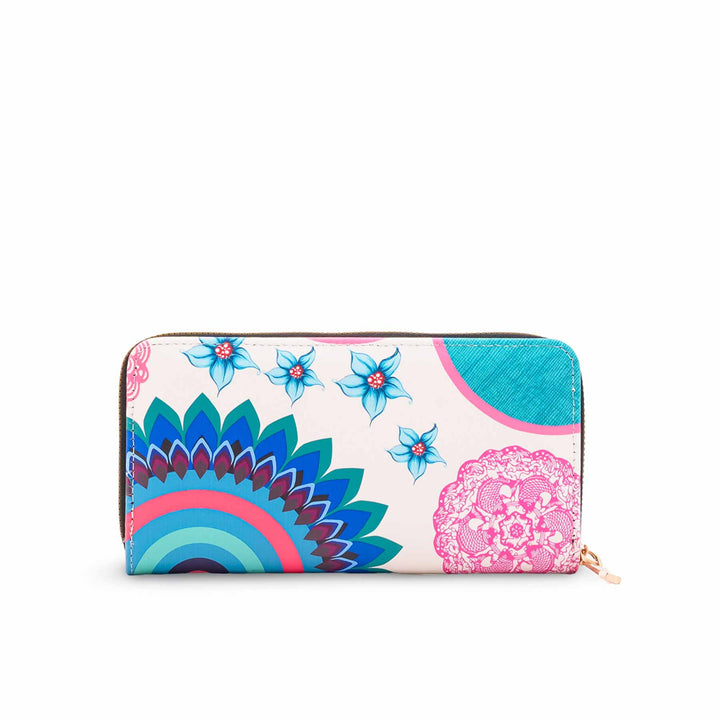 White Casual Wallet For Ladies P71187