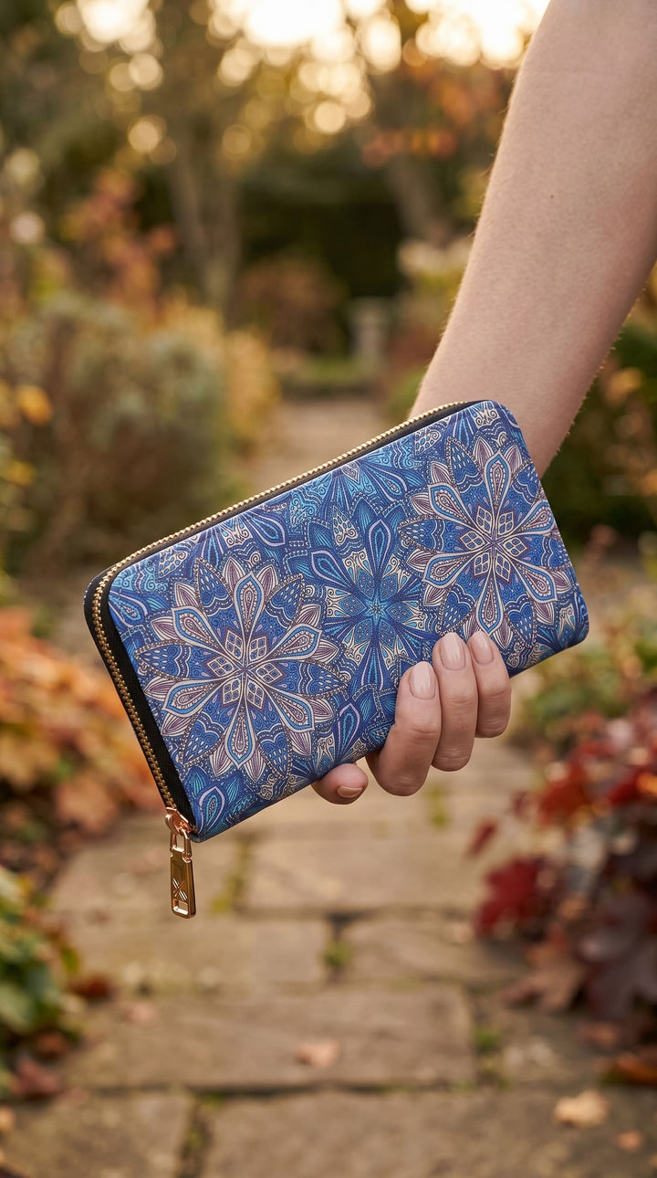 Blue Casual Wallet For Ladies P71187