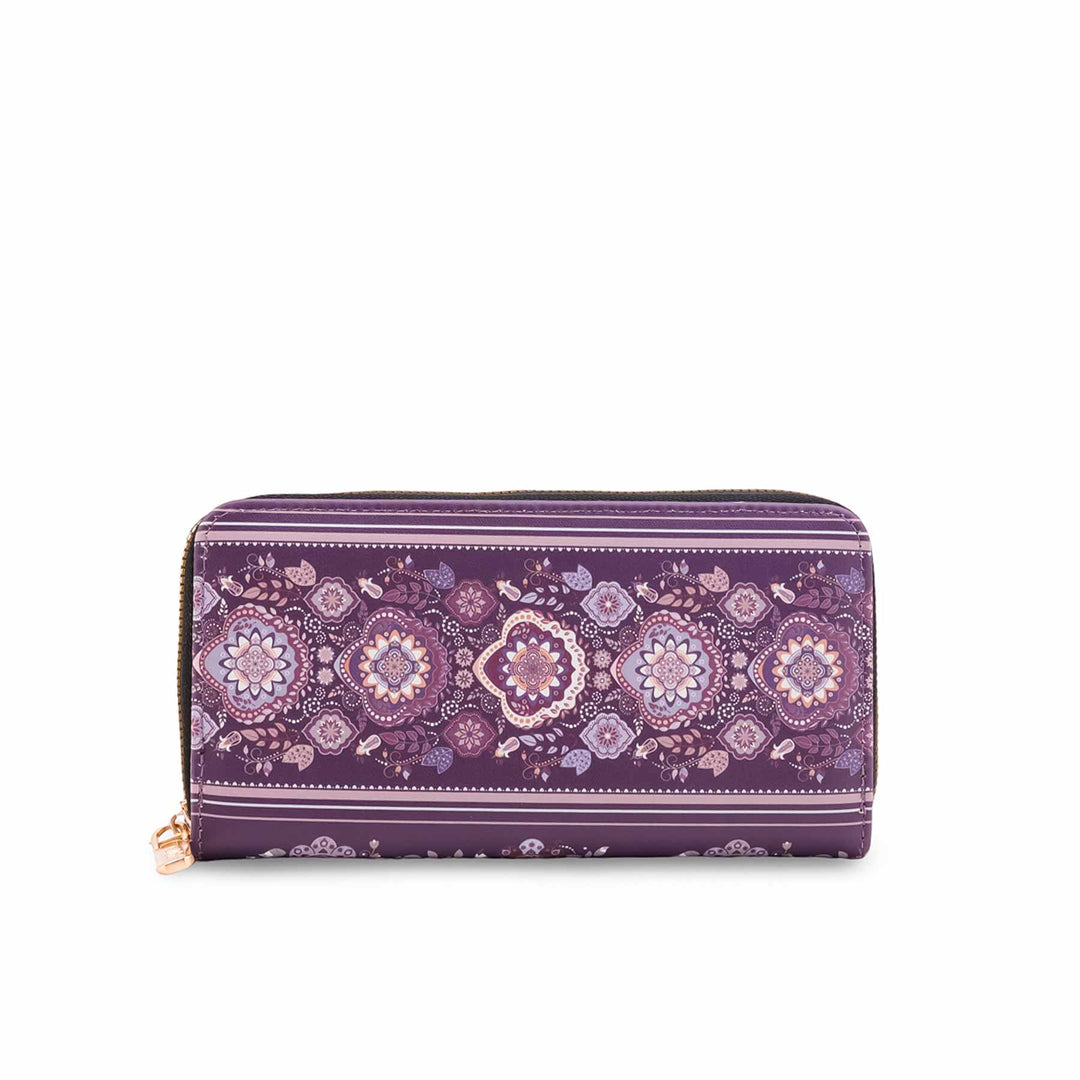 Purple Casual Wallet For Ladies P71187