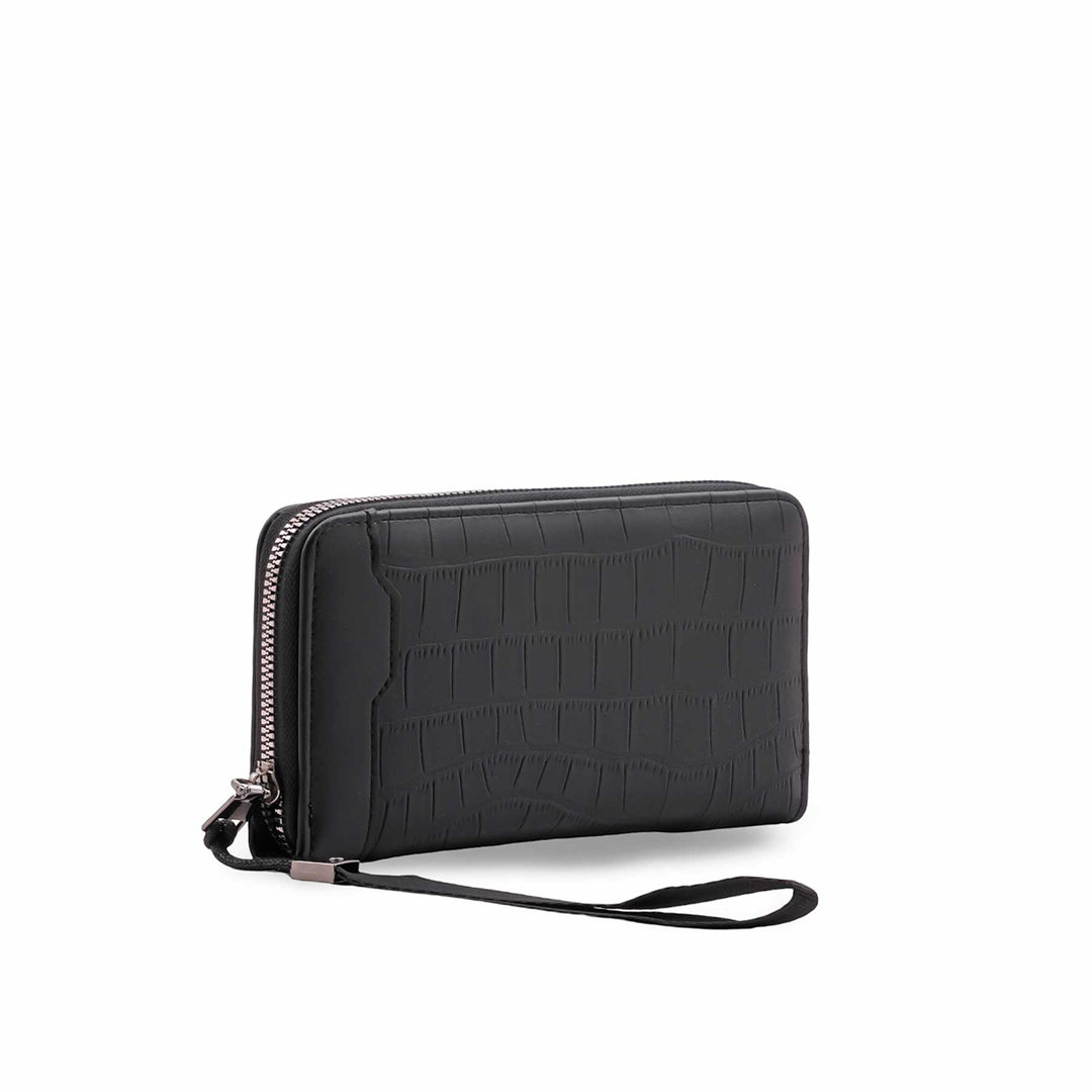 Black Casual Wallet For Ladies P71197