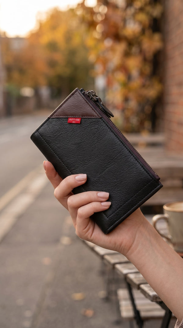 Black Casual Wallet For Women P71198