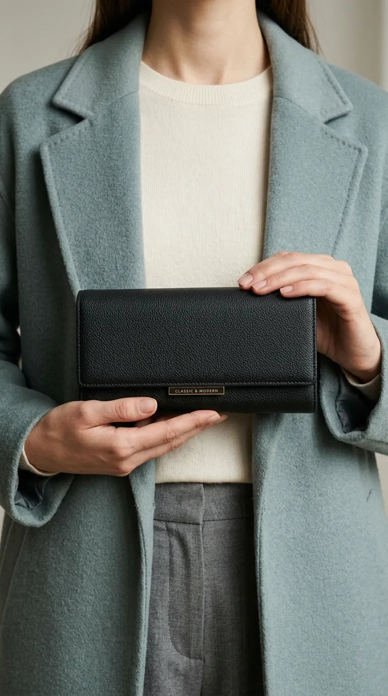 Black Formal Wallet For Women P71231