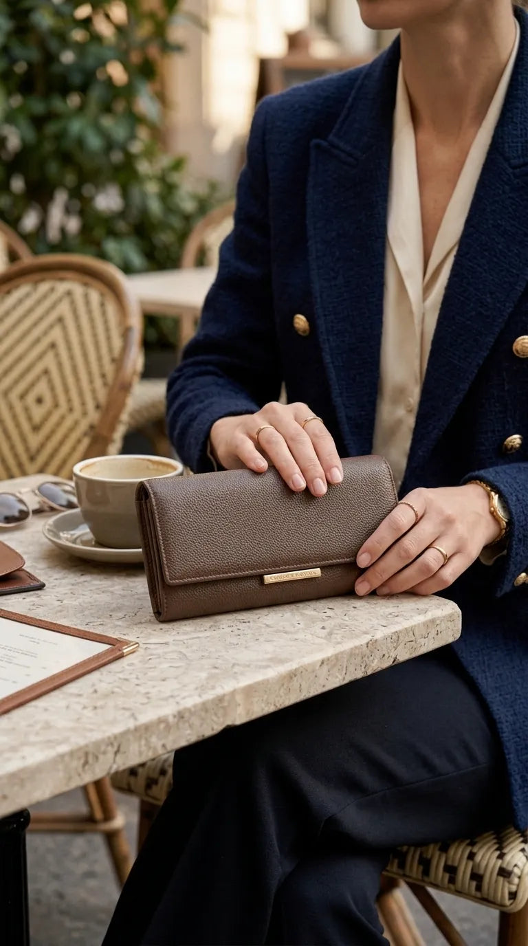 Brown Formal Wallet For Women P71231