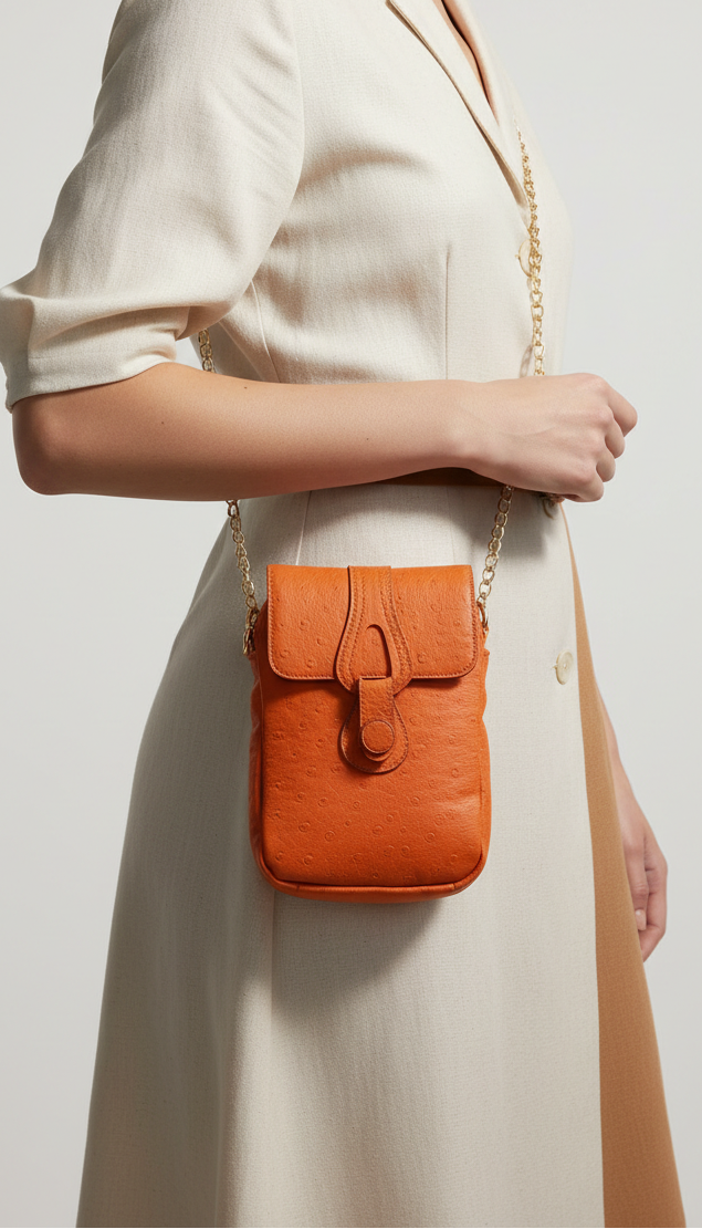 Orange Casual Pouch P97469