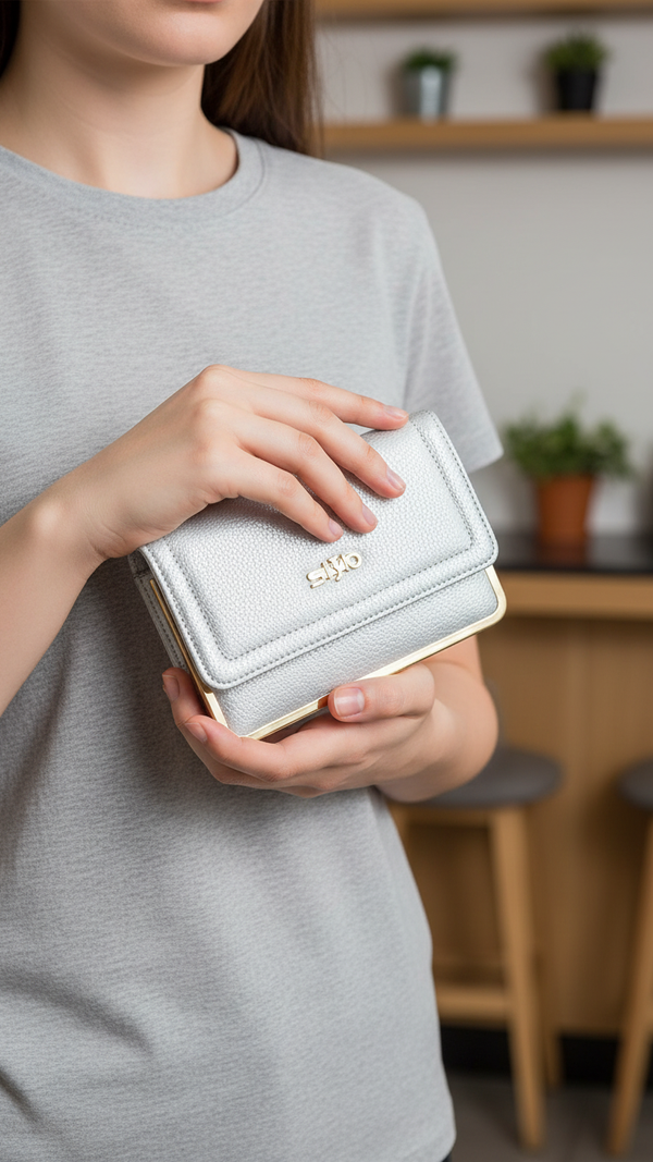 Silver Formal Pouch P97602