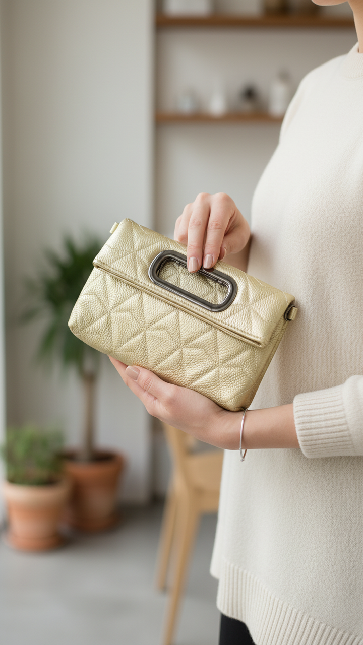 Golden Formal Pouch P97603