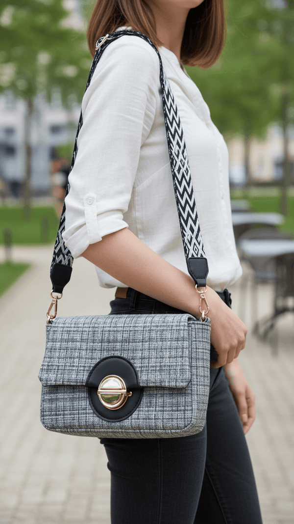 Black Casual Pouch For Women P97609