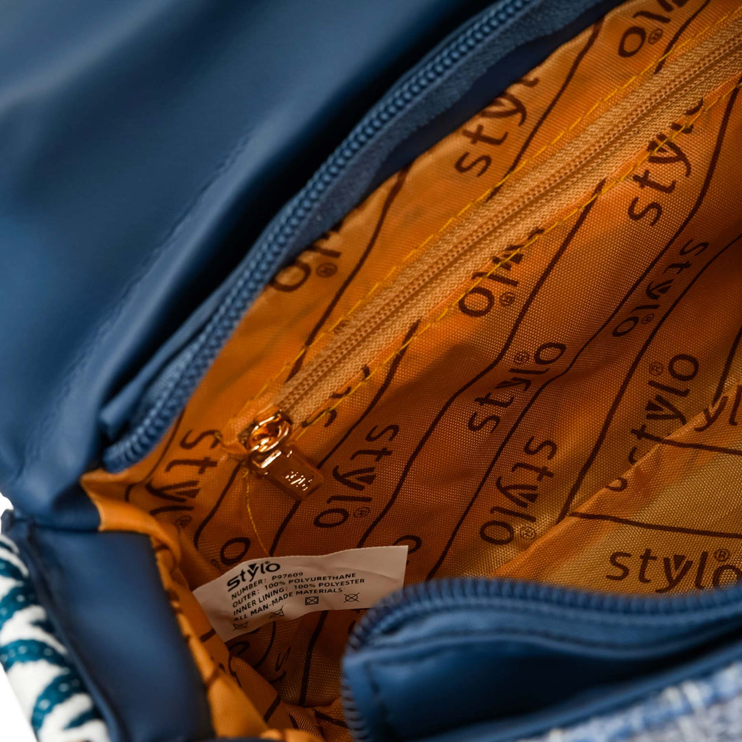 Blue Casual Pouch For Women P97609