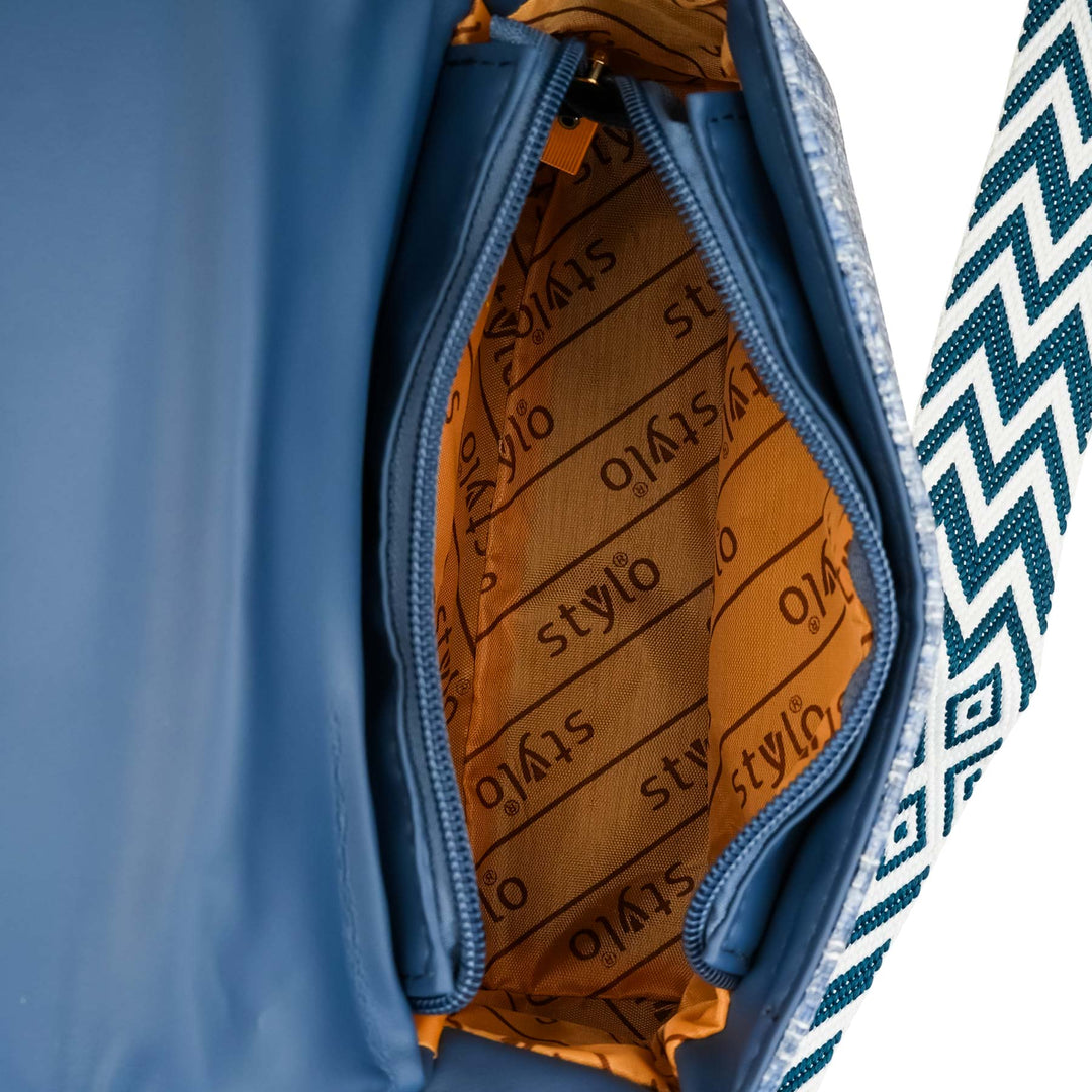 Blue Casual Pouch For Women P97609