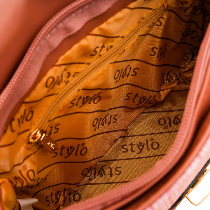 Pink Casual Pouch For Women P97609