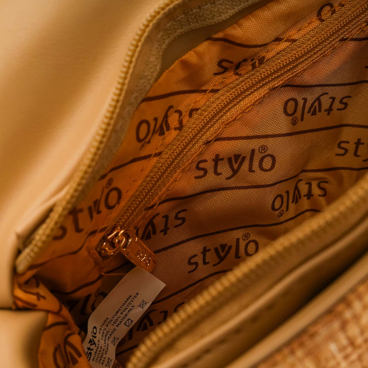 Khaki Casual Pouch For Women P97609