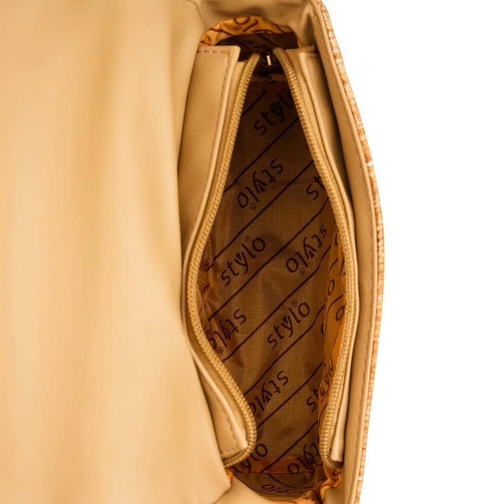 Khaki Casual Pouch For Women P97609