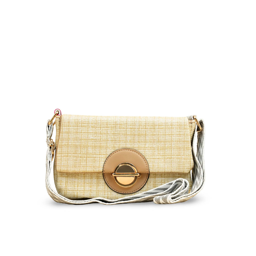 Beige Casual Pouch For Women P97609