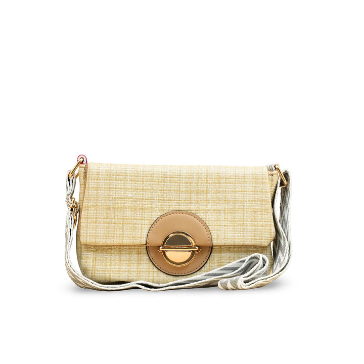 Beige Casual Pouch For Women P97609