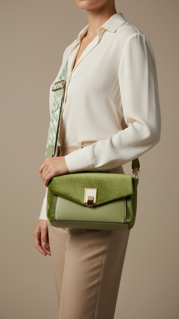 Green Casual Pouch For Women P97612