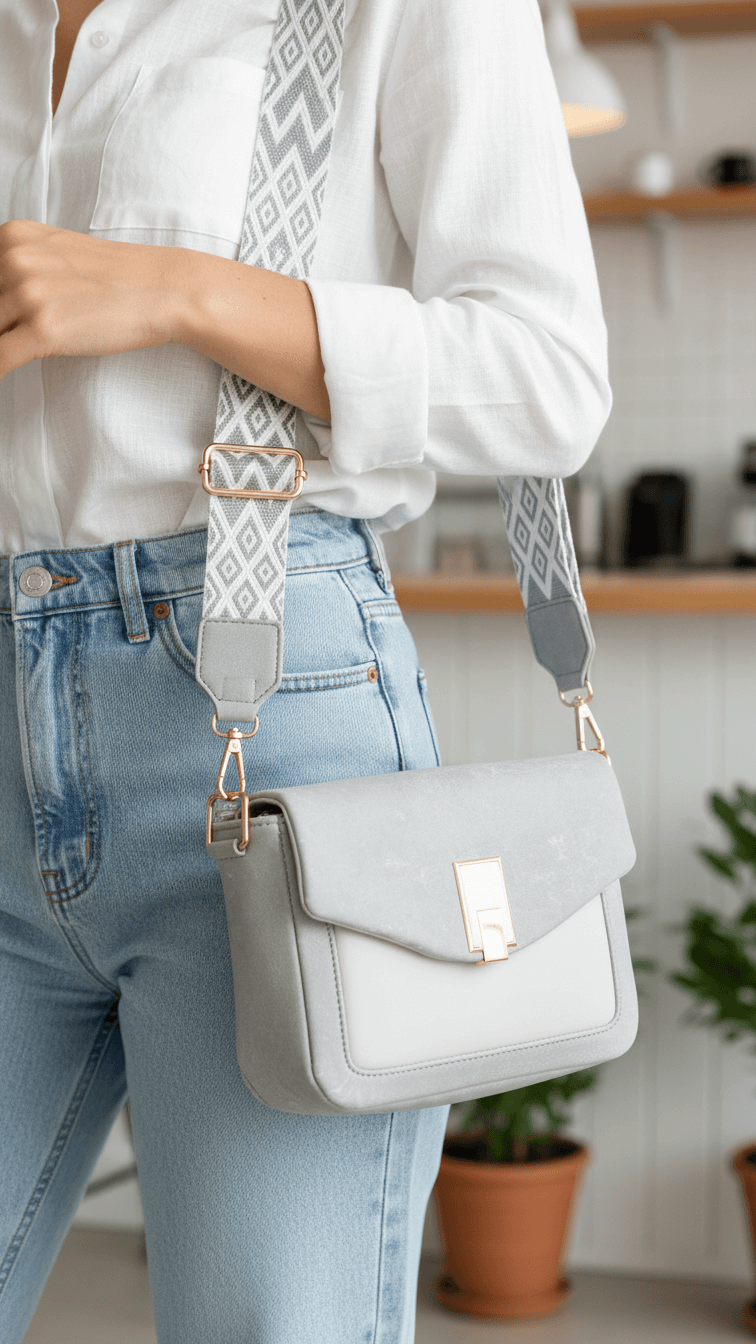 Silver Casual Pouch For Women P97612