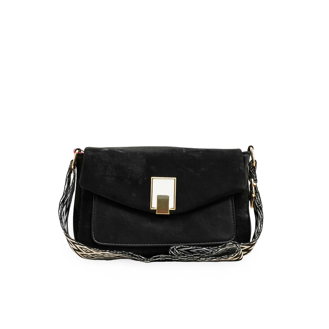 Black Casual Pouch For Women P97612