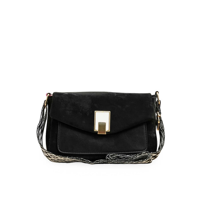 Black Casual Pouch For Women P97612