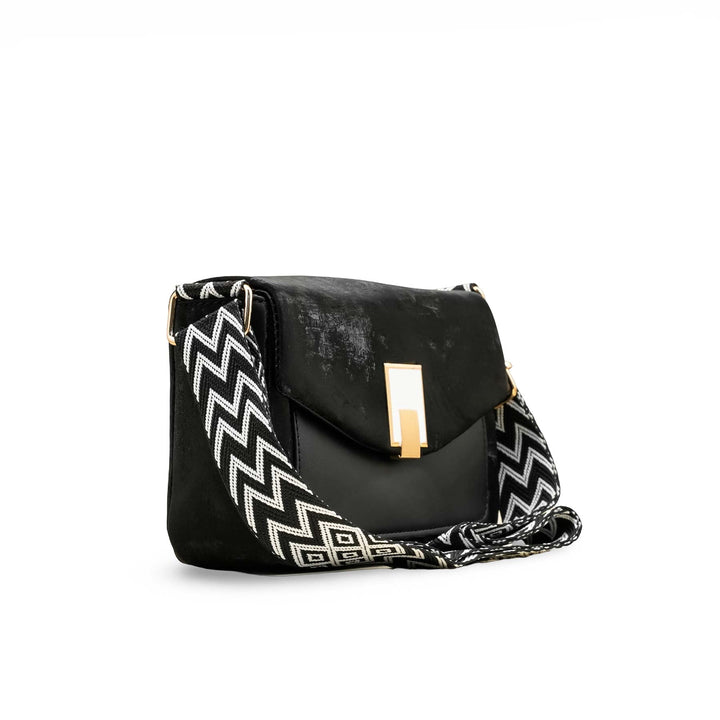 Black Casual Pouch For Women P97612