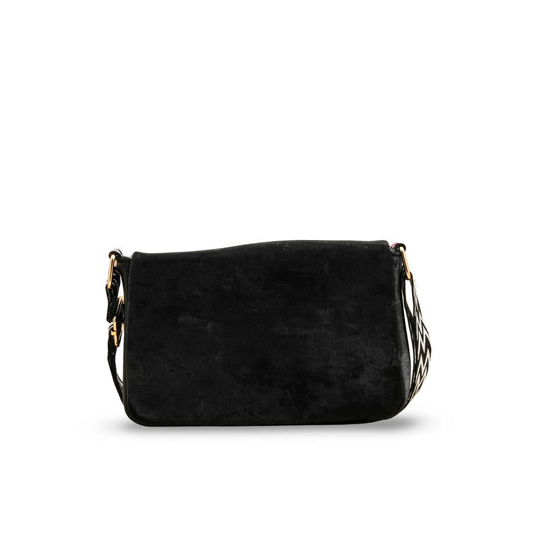 Black Casual Pouch For Women P97612