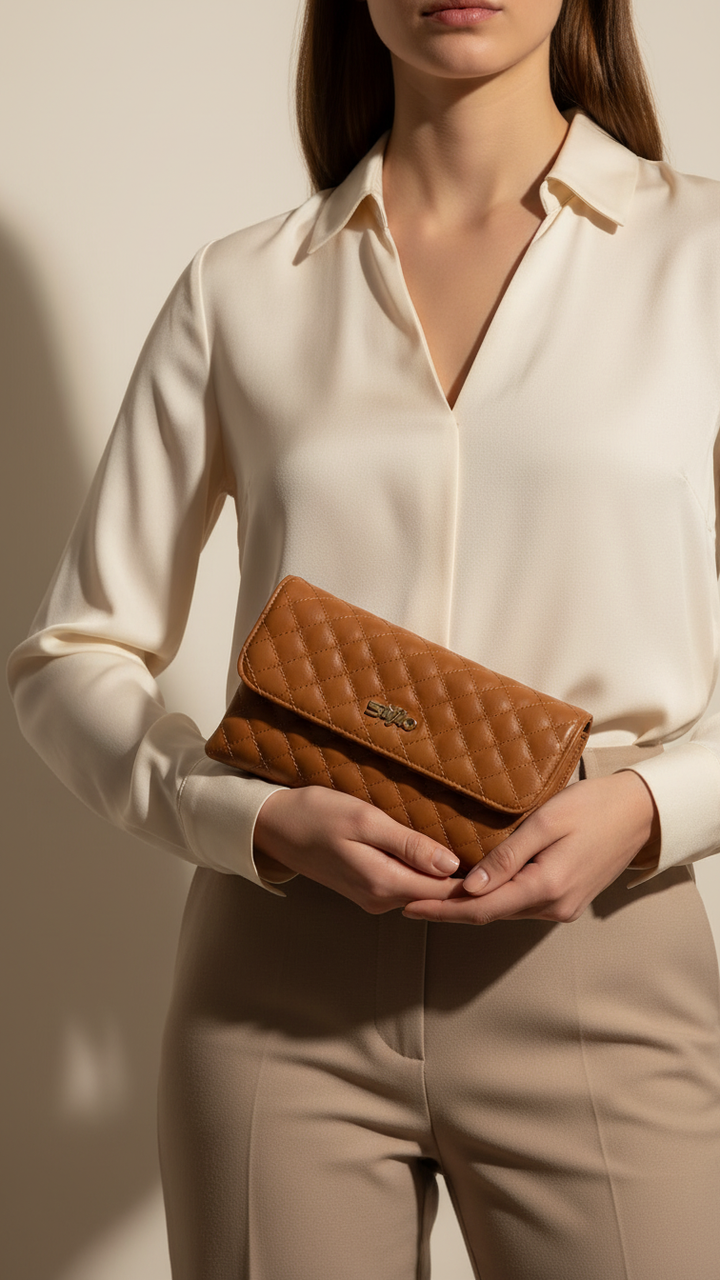 Brown Formal Pouch P97614