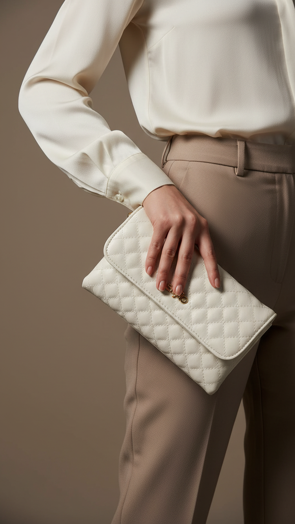 White Formal Pouch P97614